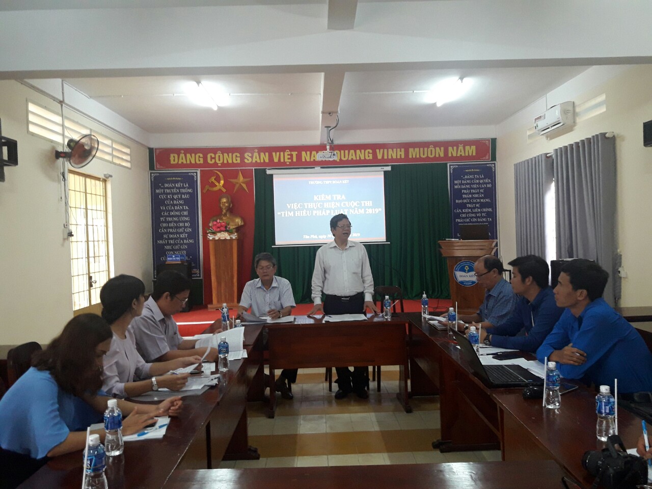 Kiểm tra cuộc thi trực tuyến “Tìm hiểu pháp luật năm 2019” tại một số đơn vị trường THPT trên địa bàn huyện Tân Phú, huyện Xuân Lộc.
