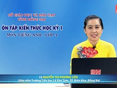 Ôn tập kiến thức HK1- Môn Tiếng Anh - lớp 4 (27-03-2020) 