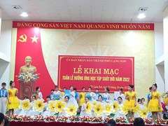 Thành phố Lạng Sơn tổ chức Lễ khai mạc Tuần lễ hưởng ứng học tập suốt đời năm 2022 