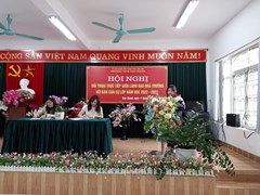 Trường THCS Tam Thanh tổ chức Hội nghị đối thoại trực tiếp giữa Ban Giám hiệu nhà trường với ban cán sự các lớp năm học 2022 - 2023